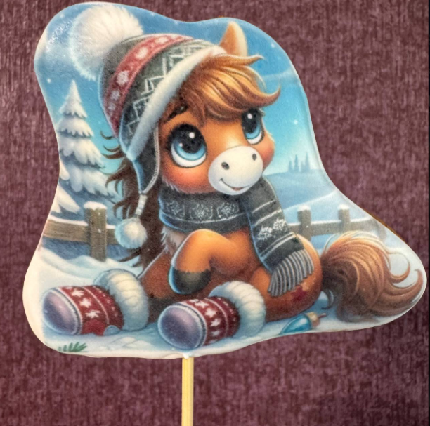 Изображение Пряник Лошадь в шарфике